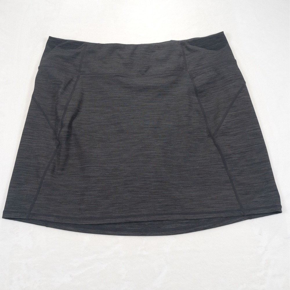 KUHL Skulpt Skort Women Large Gray Heathered Tenniscore Gorpcore Hiking Outdoor